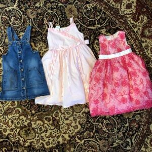3 dress bundle Wonder Nation jean dress  5T Blueberi Blvd 5, Bonnie Jean 6
